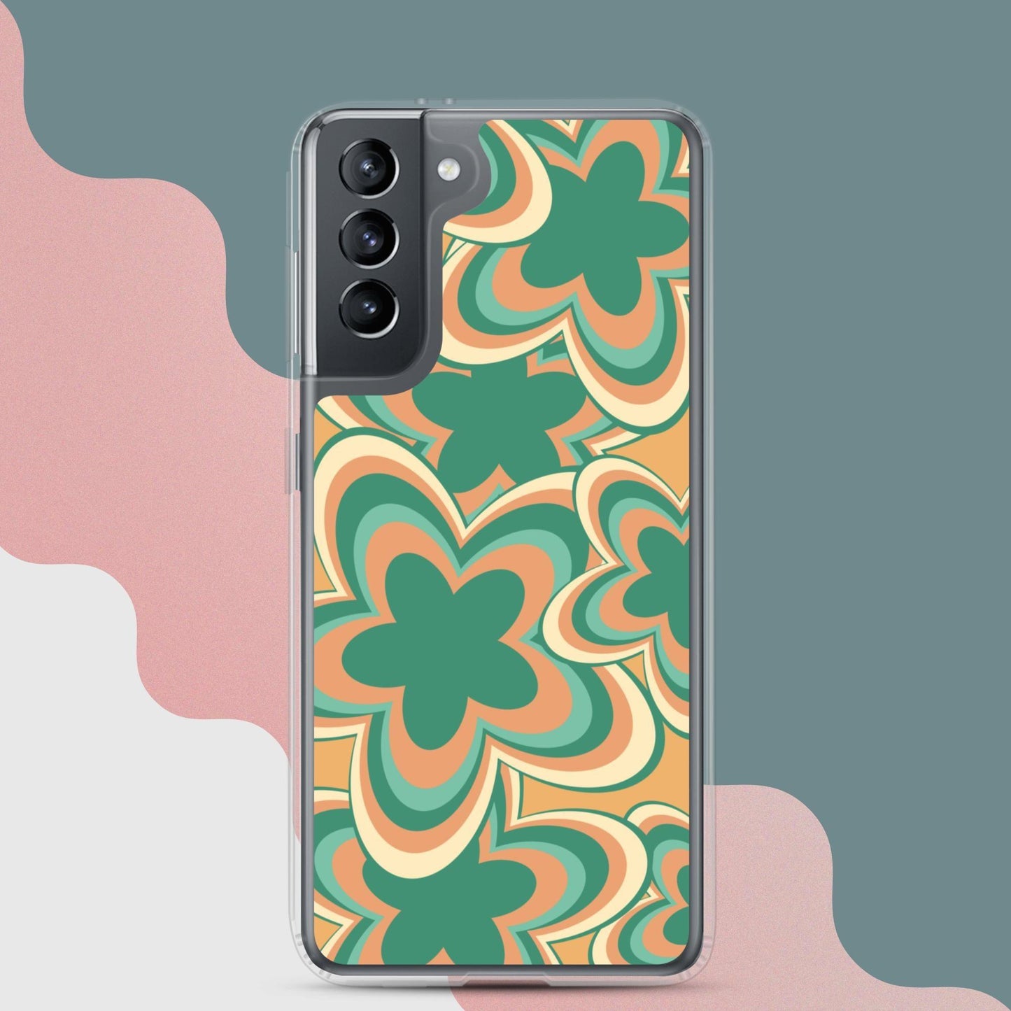 Stary Waves Summer Vibes Clear Case for Samsung® - Clover Collection Shop