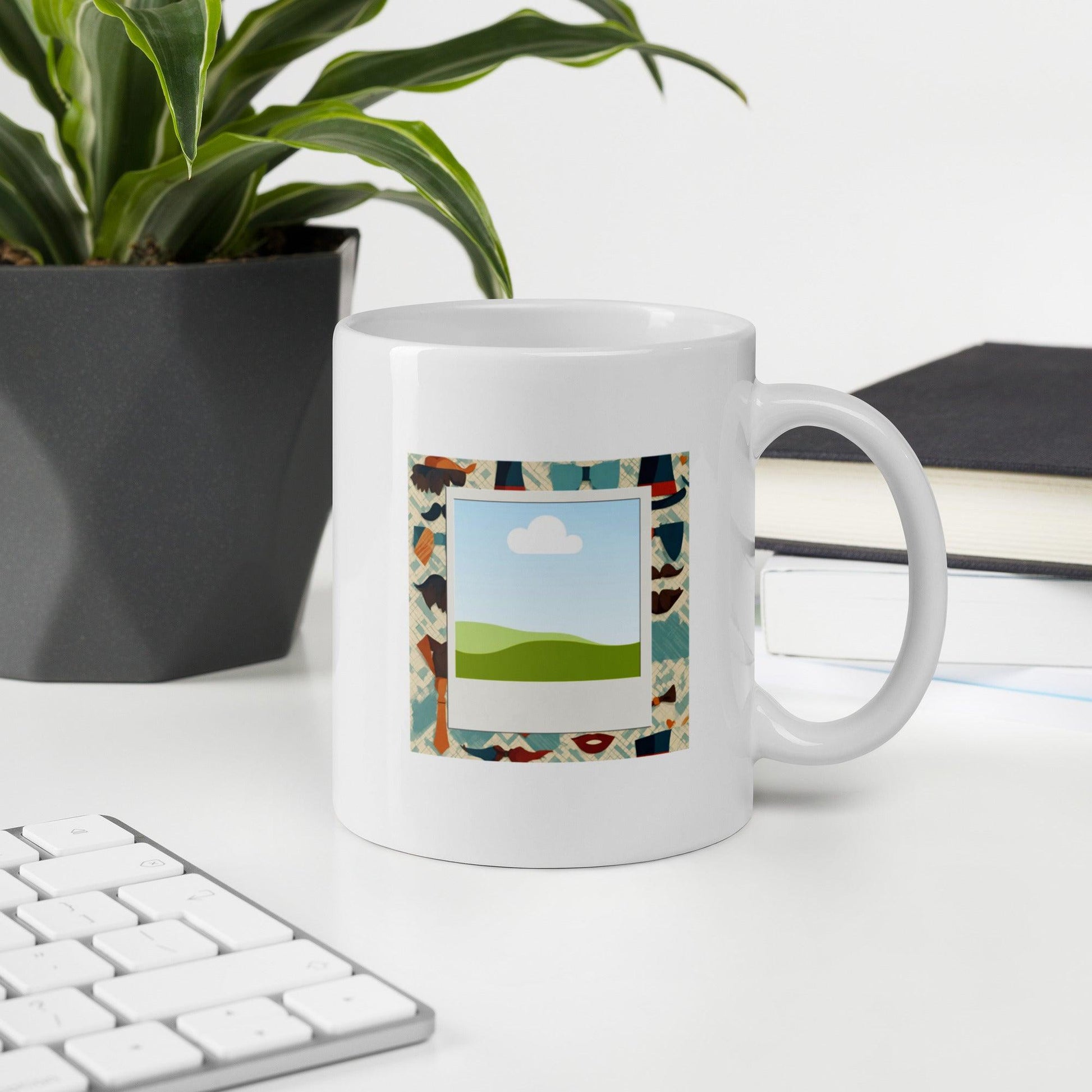 Suit and Tie Polaroid Mug - Clover Collection Shop