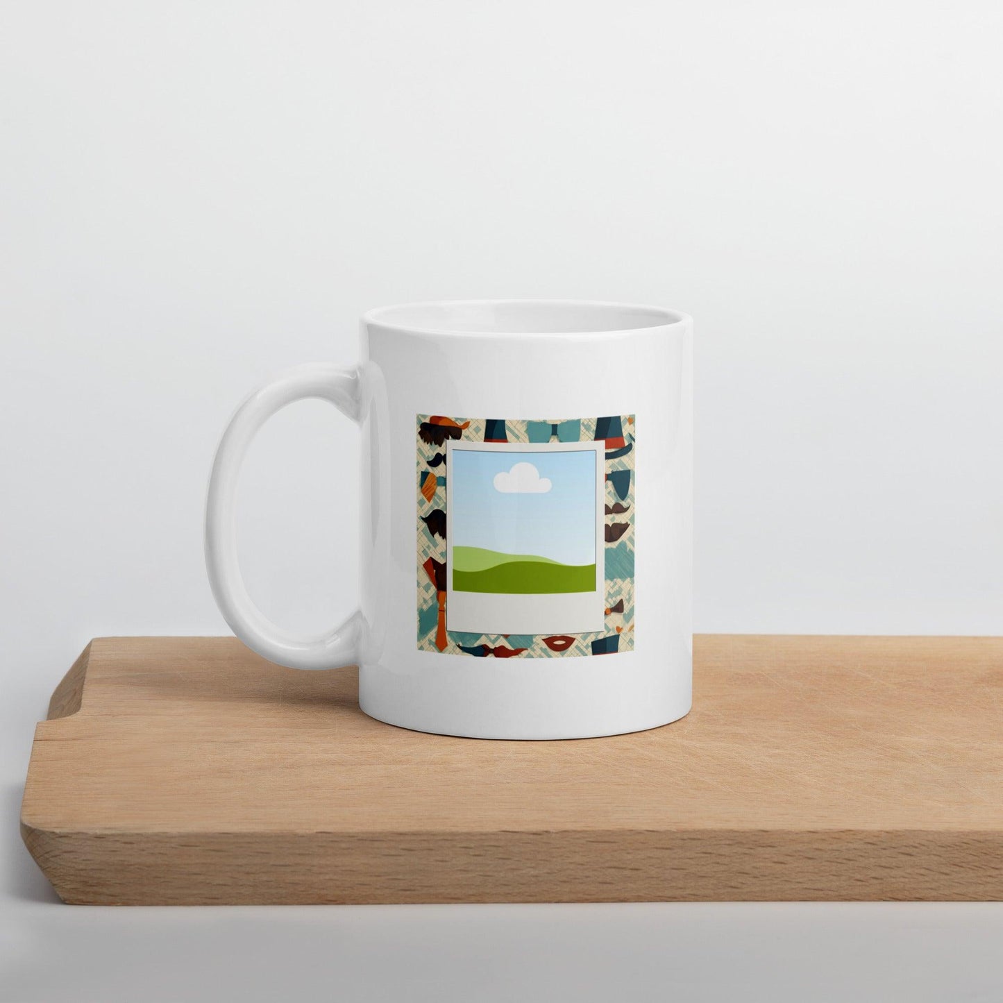 Suit and Tie Polaroid Mug - Clover Collection Shop