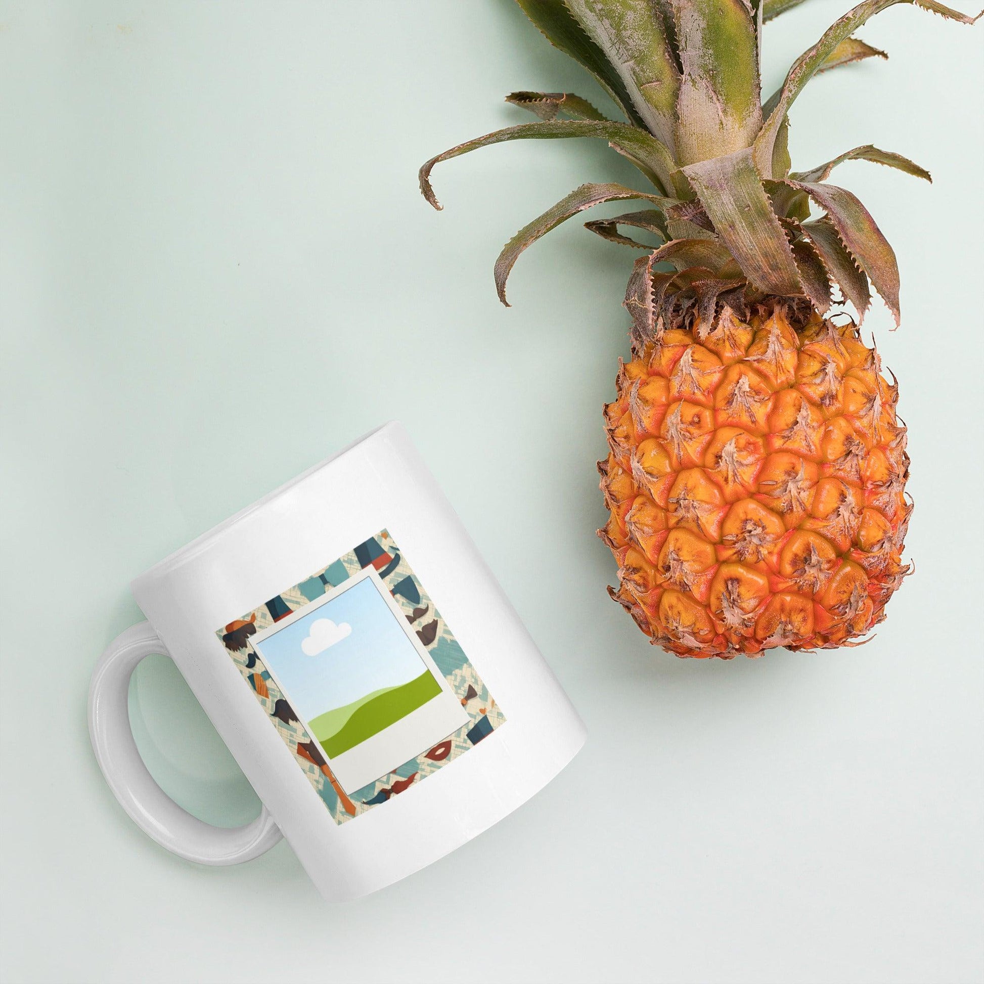 Suit and Tie Polaroid Mug - Clover Collection Shop