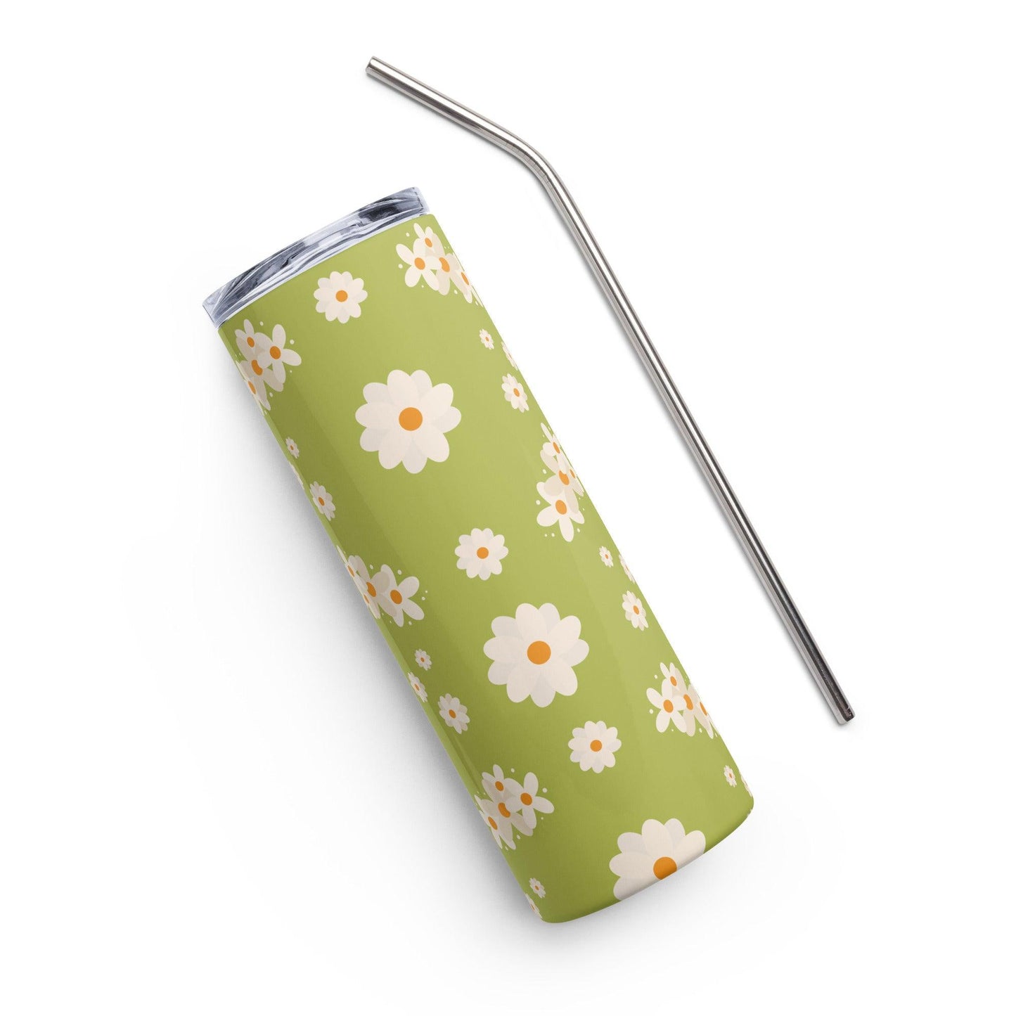 Summer Daisies Stainless Steel Tumbler - Clover Collection Shop