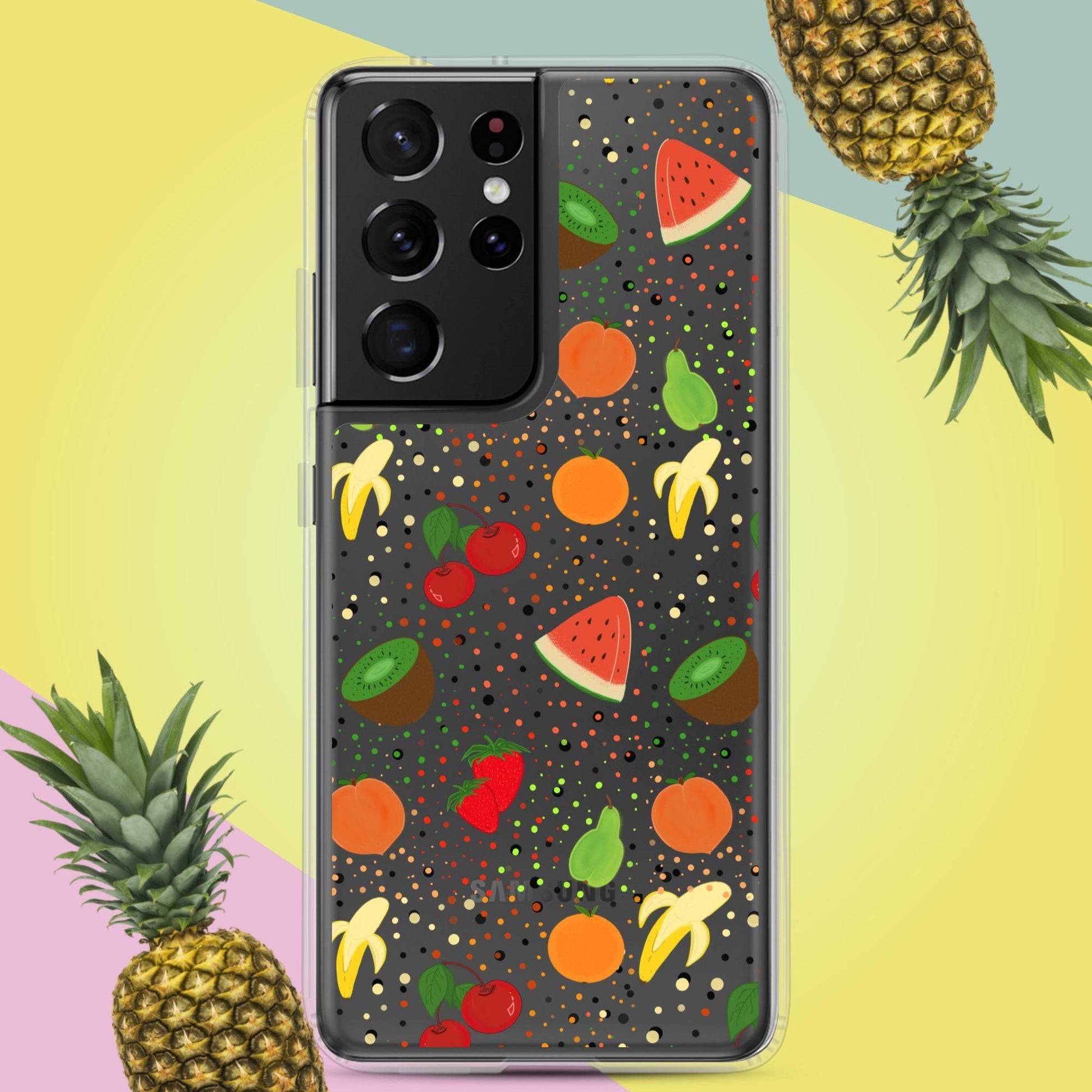 Summer-Fruits Collection Clear Case for Samsung® - Clover Collection Shop