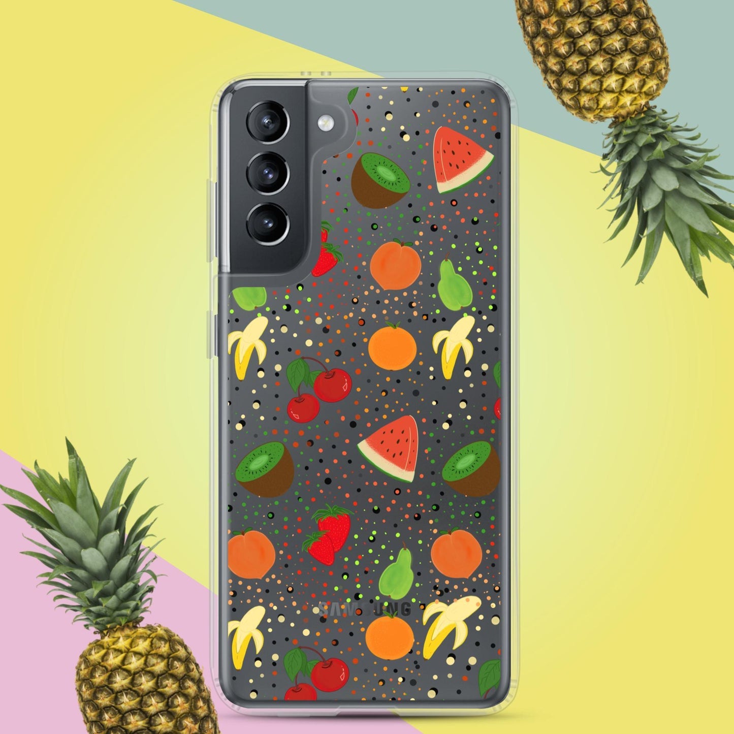 Summer-Fruits Collection Clear Case for Samsung® - Clover Collection Shop