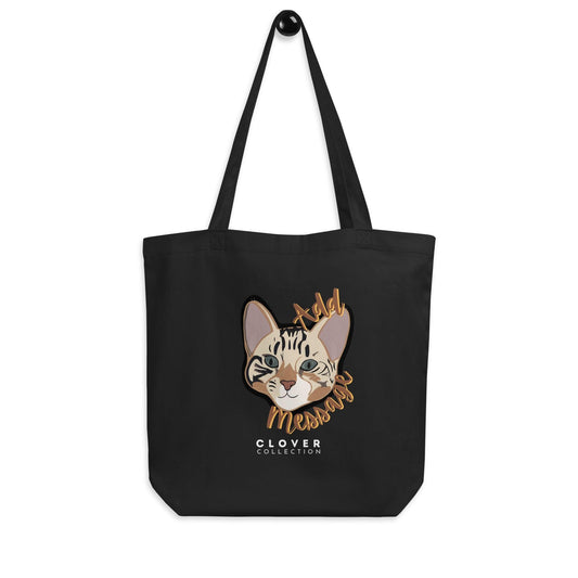Tabby Cat Eco Tote Bag - Clover Collection Shop