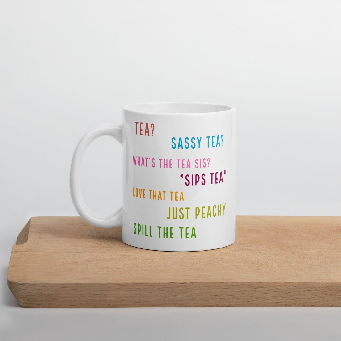 'Tea? Tea? Tea?' Glossy Mug Gift - Clover Collection Shop