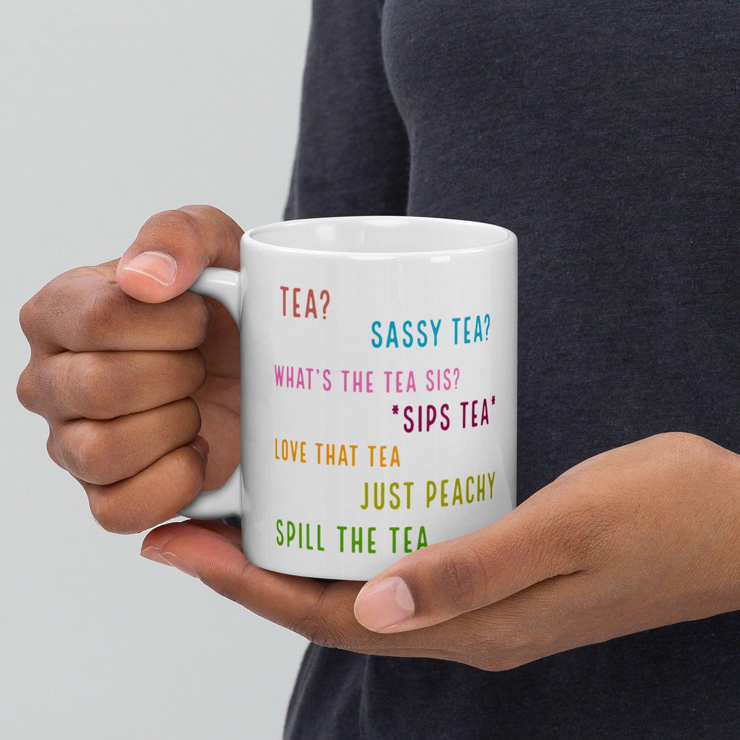 'Tea? Tea? Tea?' Glossy Mug Gift - Clover Collection Shop