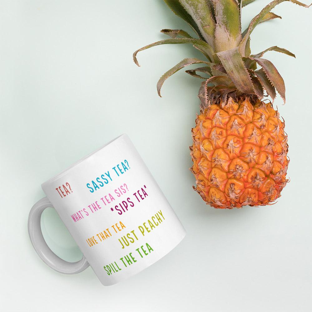 'Tea? Tea? Tea?' Glossy Mug Gift - Clover Collection Shop