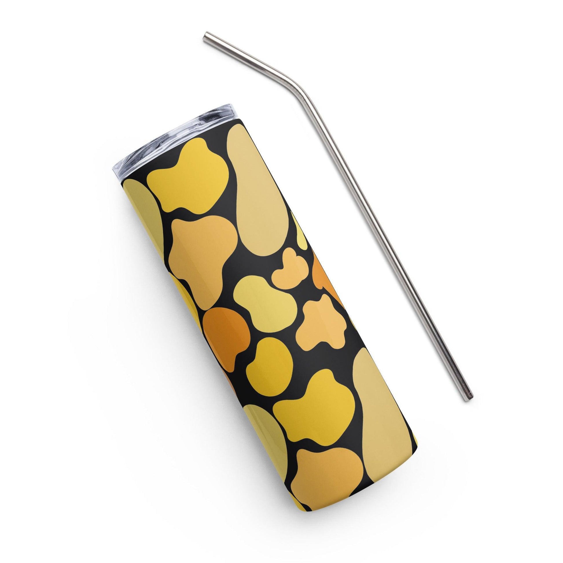 Yellow Patch Stainless Steel Tumbler - Clover Collection Shop